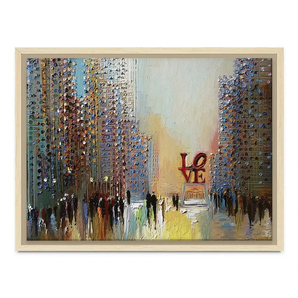 Love In The City Canvas Print Love In The City Canvas Print wall art product Ekaterina Ermilkina