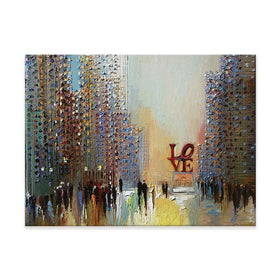 Love In The City Canvas Print Love In The City Canvas Print wall art product Ekaterina Ermilkina