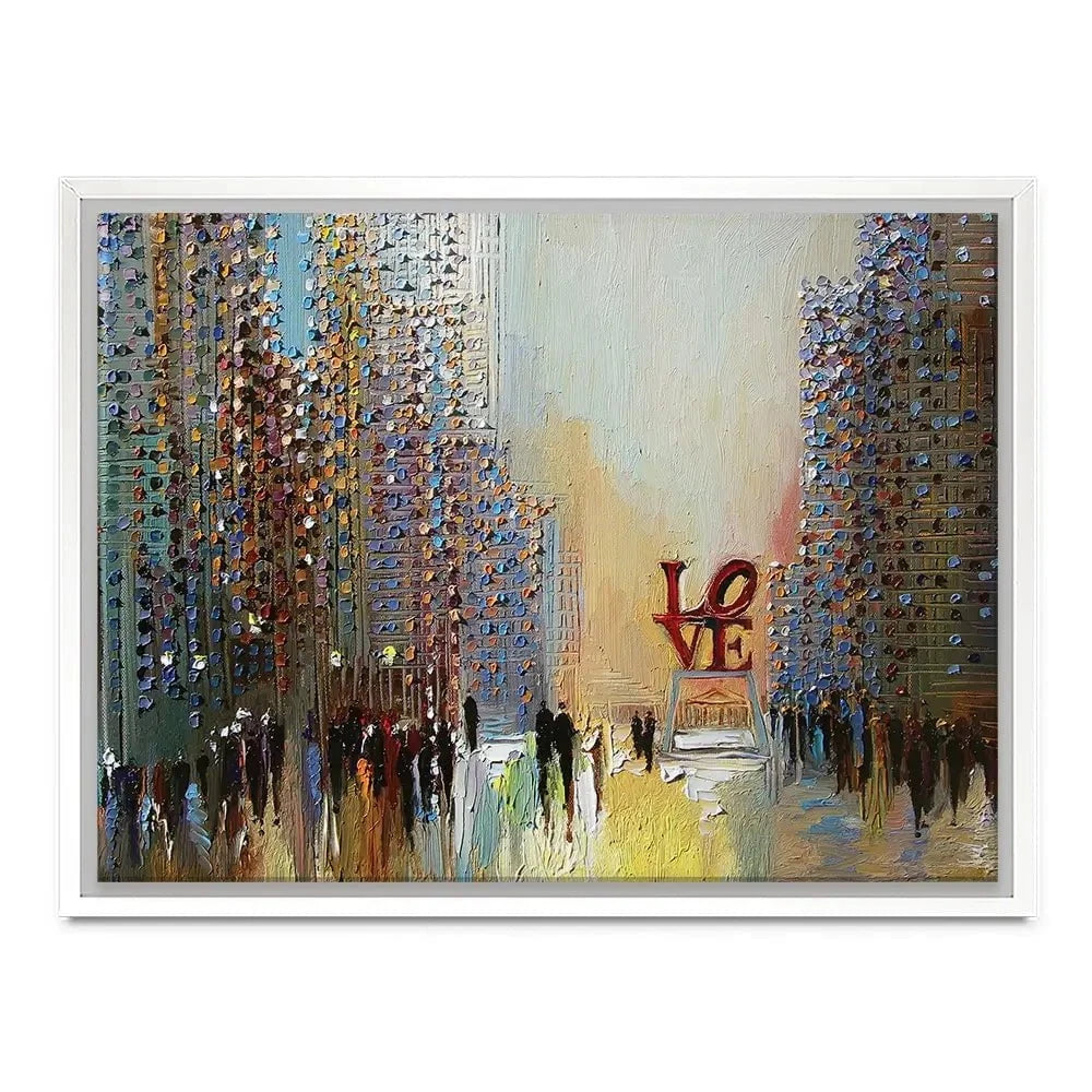 Love In The City Canvas Print Love In The City Canvas Print wall art product Ekaterina Ermilkina