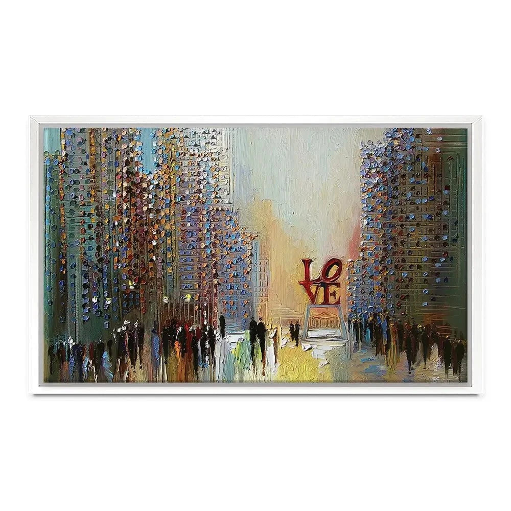 Love In The City Canvas Print Love In The City Canvas Print wall art product Ekaterina Ermilkina