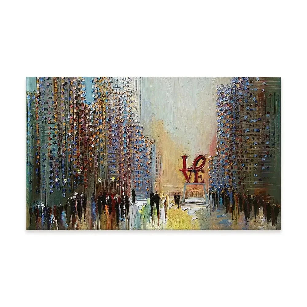 Love In The City Canvas Print Love In The City Canvas Print wall art product Ekaterina Ermilkina