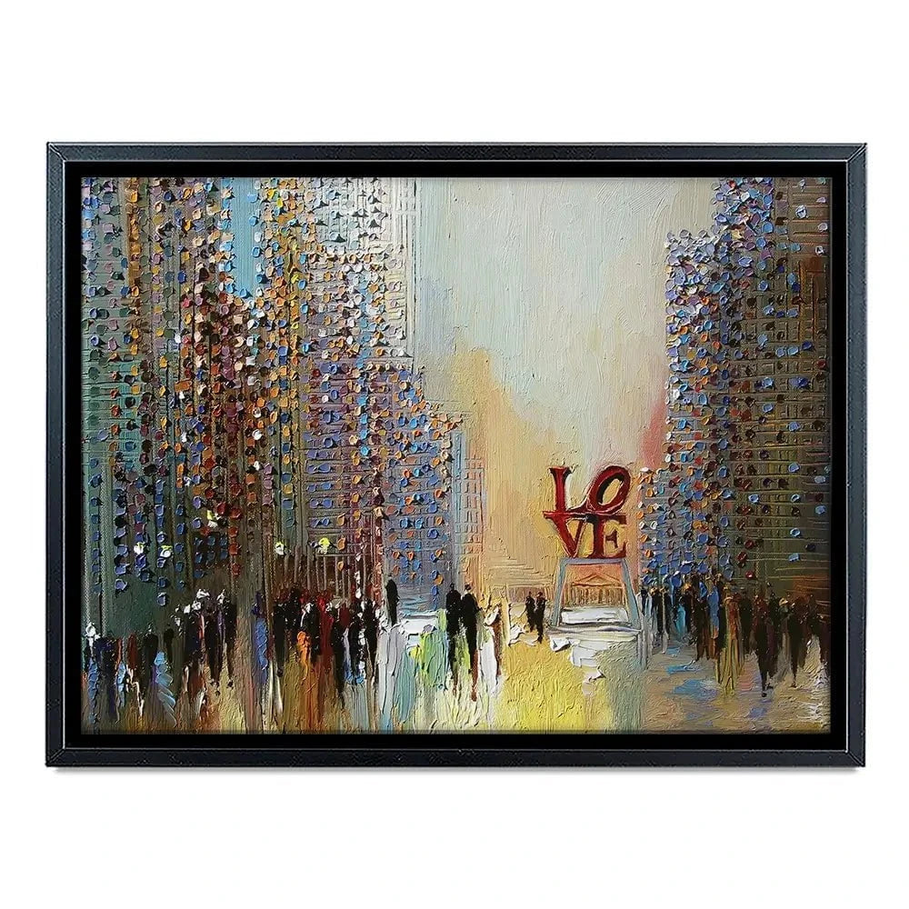 Love In The City Canvas Print Love In The City Canvas Print wall art product Ekaterina Ermilkina