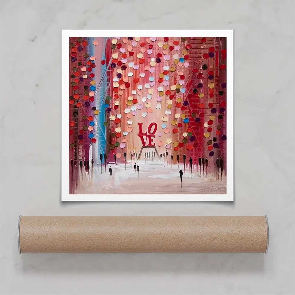 Love Is All We Need Square Art Print Love Is All We Need Square Art Print wall art product Ekaterina Ermilkina