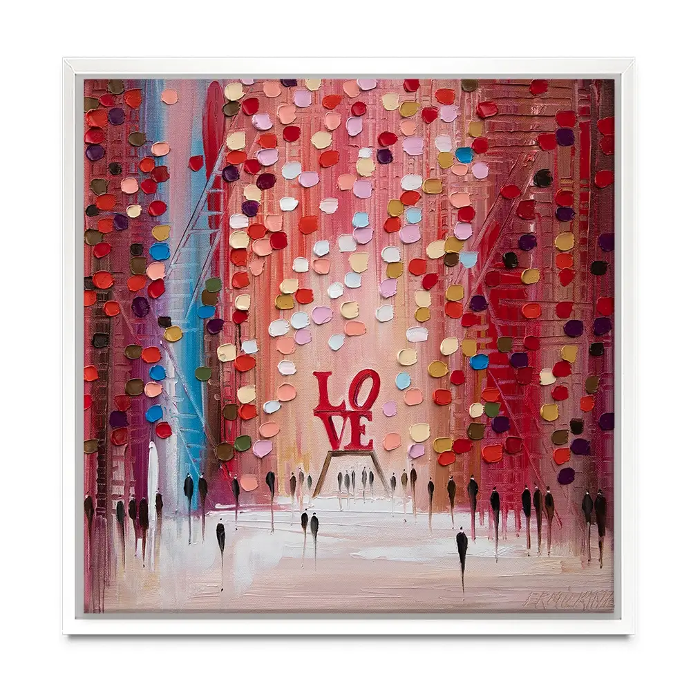 Love Is All We Need Square Canvas Print Love Is All We Need Square Canvas Print wall art product Ekaterina Ermilkina