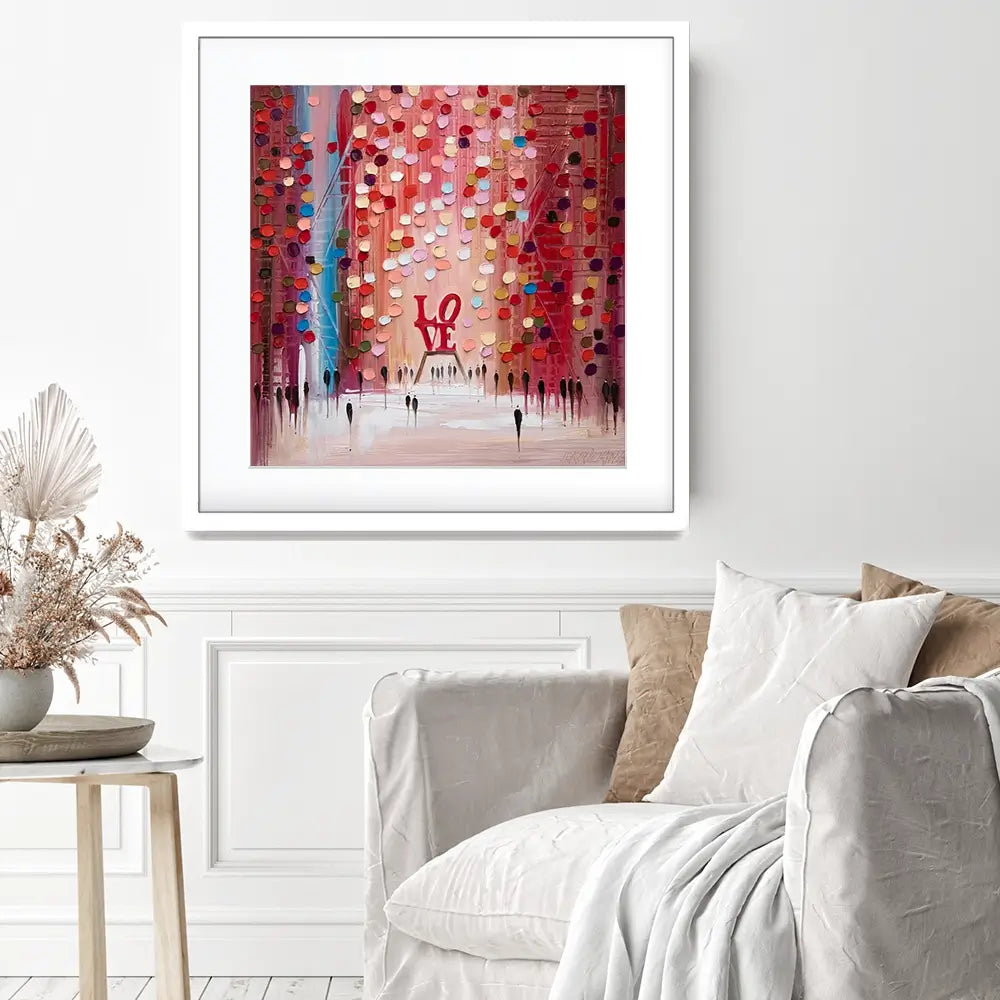 Love Is All We Need Square Framed Art Print Love Is All We Need Square Framed Art Print wall art product Ekaterina Ermilkina