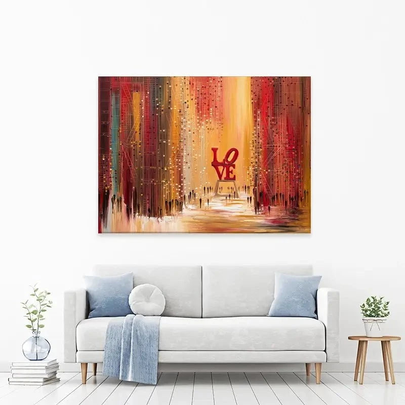 Love New York Canvas Print Love New York Canvas Print wall art product Ekaterina Ermilkina