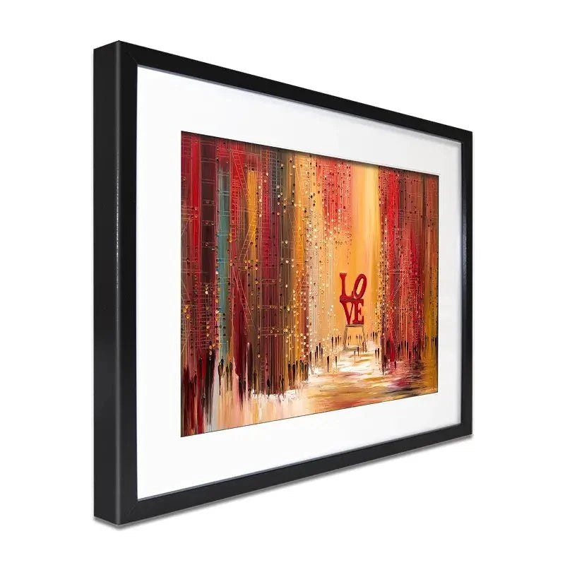 Love New York Framed Art Print Love New York Framed Art Print wall art product Ekaterina Ermilkina