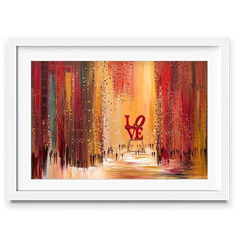 Love New York Framed Art Print Love New York Framed Art Print wall art product Ekaterina Ermilkina