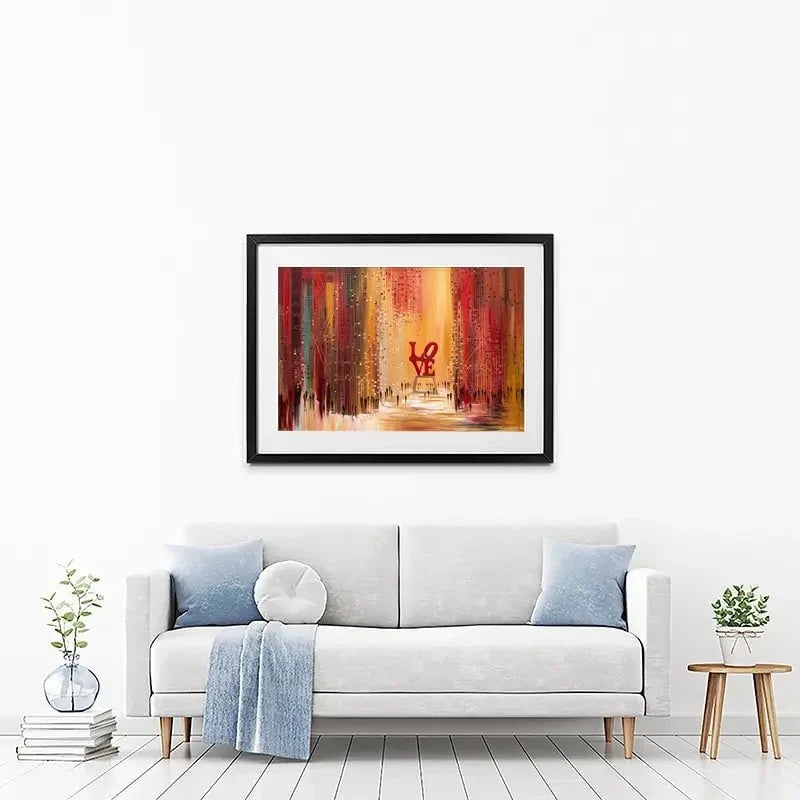 Love New York Framed Art Print Love New York Framed Art Print wall art product Ekaterina Ermilkina