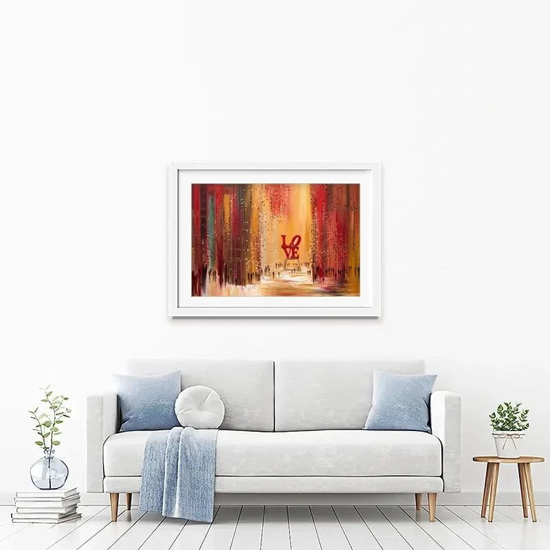 Love New York Framed Art Print Love New York Framed Art Print wall art product Ekaterina Ermilkina
