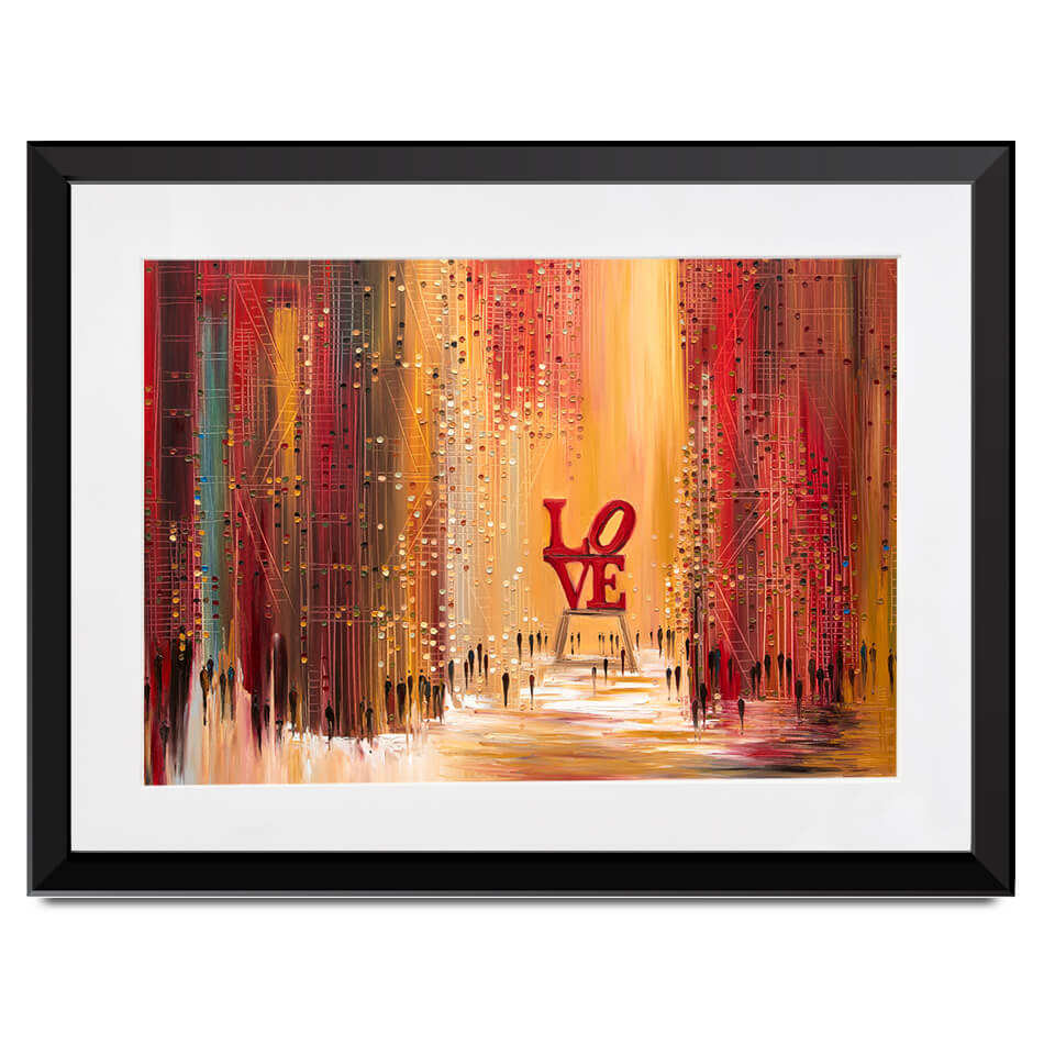 Love New York Framed Art Print Love New York Framed Art Print wall art product Ekaterina Ermilkina