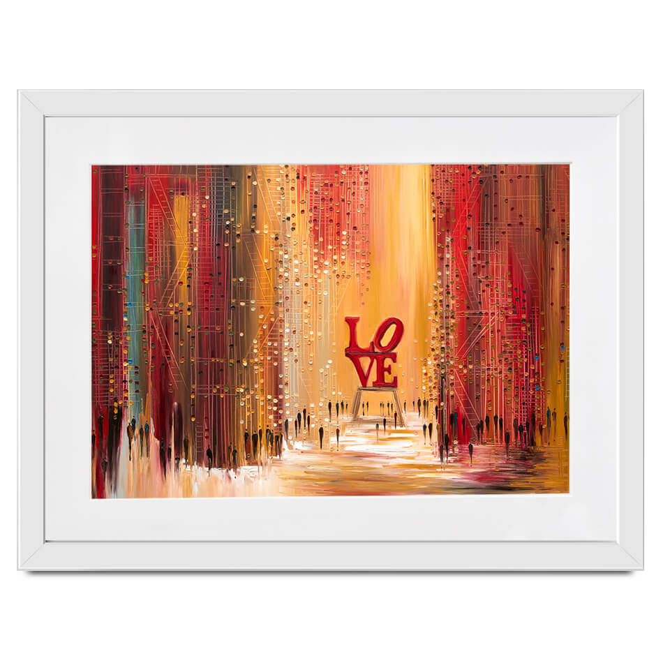 Love New York Framed Art Print Love New York Framed Art Print wall art product Ekaterina Ermilkina