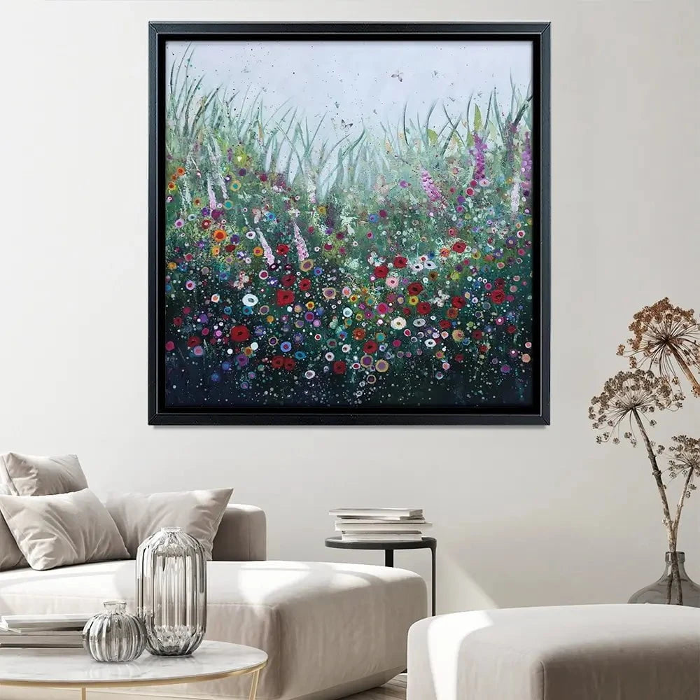 Love Song Square Canvas Print Love Song Square Canvas Print wall art product Laure Bury