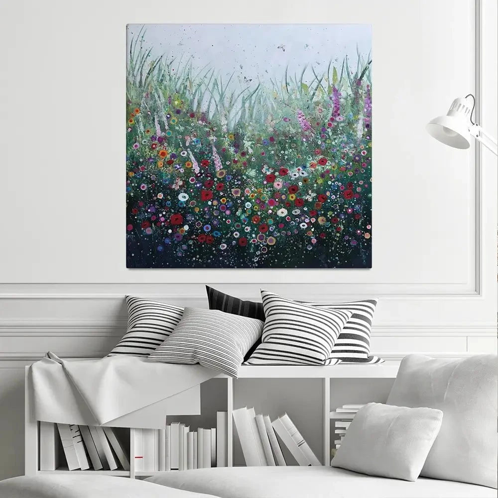 Love Song Square Canvas Print Love Song Square Canvas Print wall art product Laure Bury