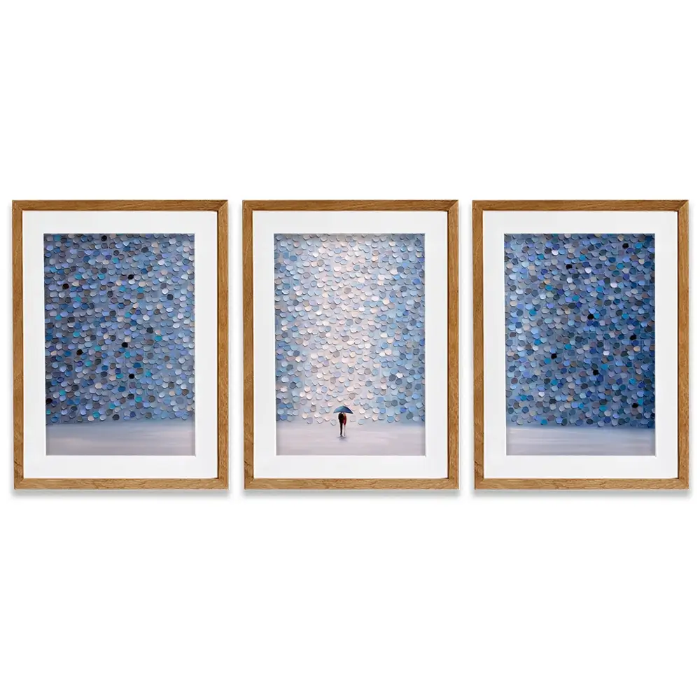 Love Under Umbrella Framed Art Print Trio Love Under Umbrella Framed Art Print Trio wall art product Ekaterina Ermilkina