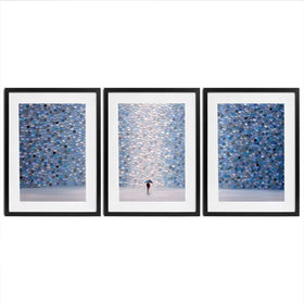 Love Under Umbrella Framed Art Print Trio Love Under Umbrella Framed Art Print Trio wall art product Ekaterina Ermilkina