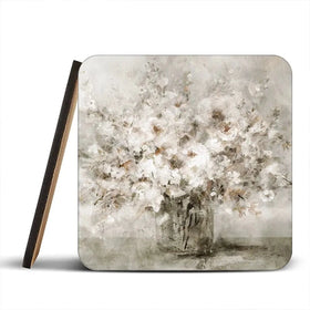 Lovely White Bouquet Coaster Set Lovely White Bouquet Coaster Set wall art product Carol Robinson