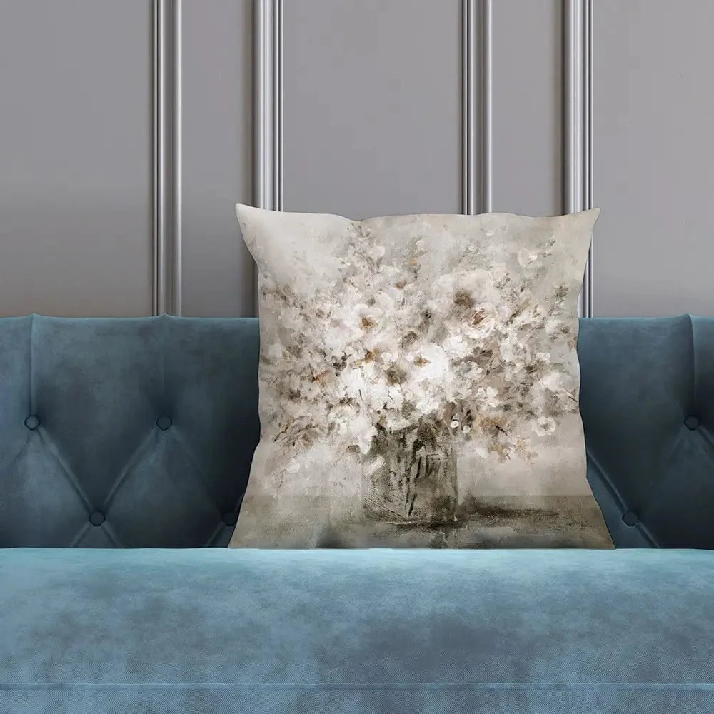 Lovely White Bouquet Cushion Lovely White Bouquet Cushion wall art product Carol Robinson