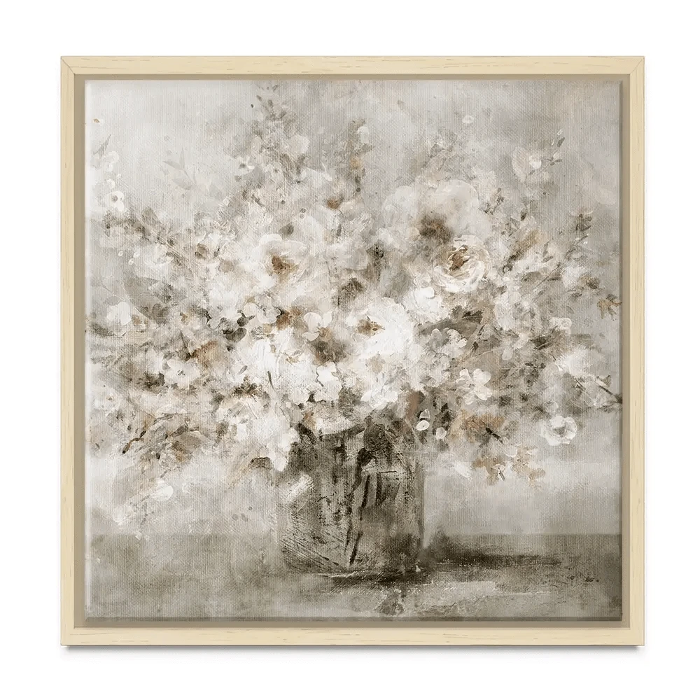 Lovely White Bouquet Square Canvas Print Lovely White Bouquet Square Canvas Print wall art product Carol Robinson