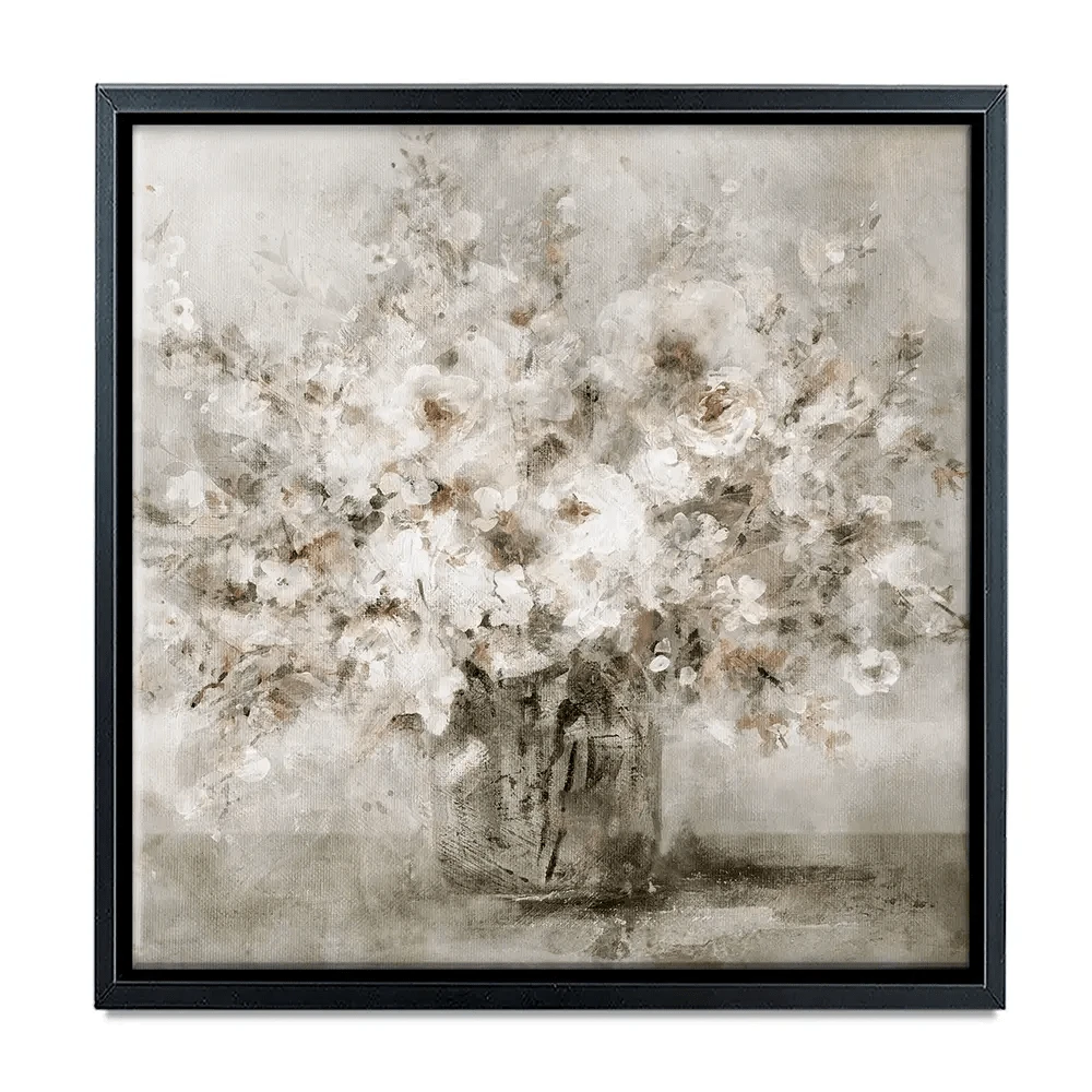 Lovely White Bouquet Square Canvas Print Lovely White Bouquet Square Canvas Print wall art product Carol Robinson