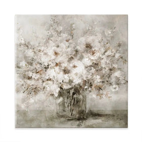 Lovely White Bouquet Square Canvas Print Lovely White Bouquet Square Canvas Print wall art product Carol Robinson