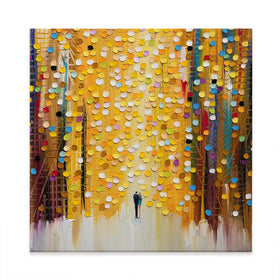 Lover's Journey Square Canvas Print Lover's Journey Square Canvas Print wall art product Ekaterina Ermilkina