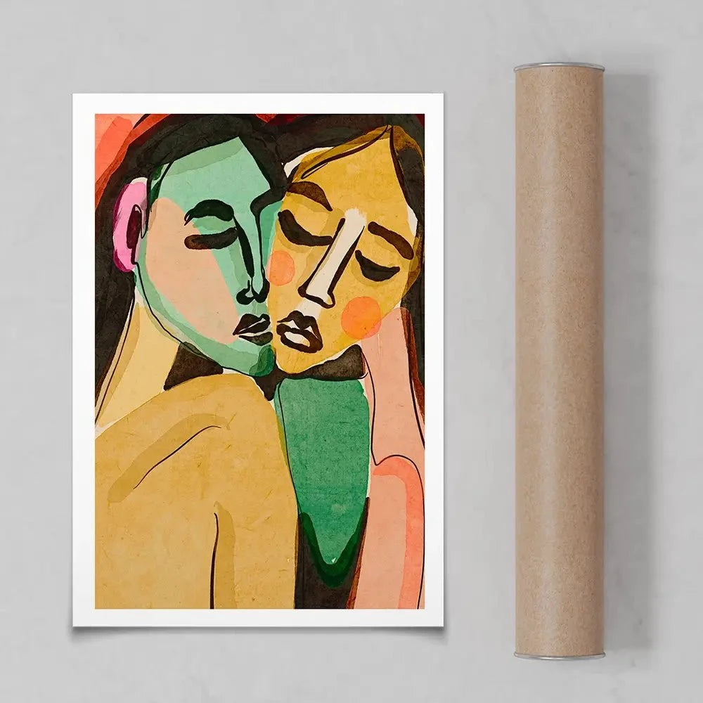 Lovers Art Print Lovers Art Print wall art product Treechild