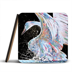 Loyal Swan Coaster Set Loyal Swan Coaster Set wall art product Studio Paint-Ing