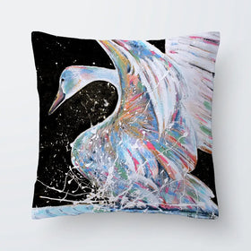 Loyal Swan Cushion Loyal Swan Cushion wall art product Studio Paint-Ing