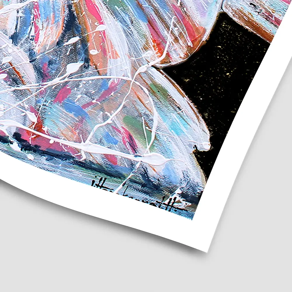 Loyal Swan Square Art Print Loyal Swan Square Art Print wall art product Studio Paint-Ing