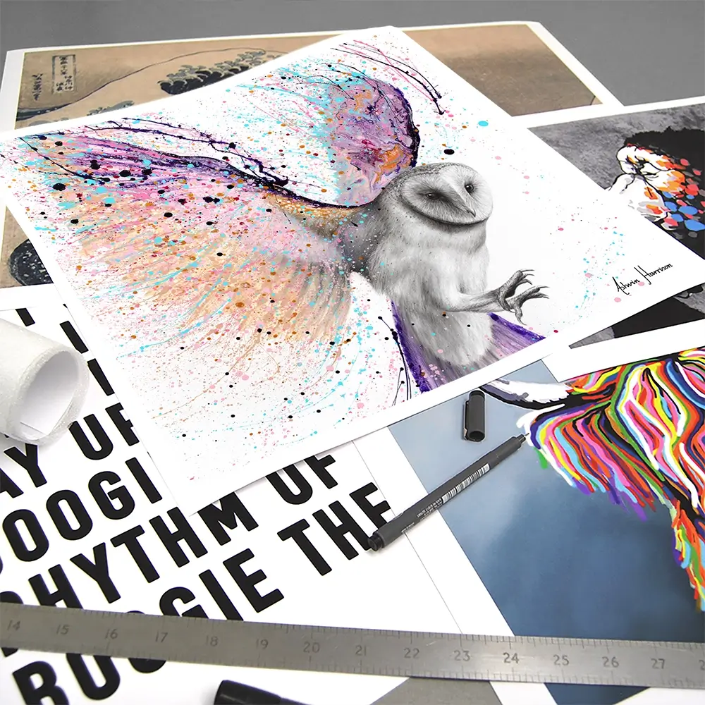 Luminous Luna Owl Square Art Print Luminous Luna Owl Square Art Print wall art product Ashvin Harrison