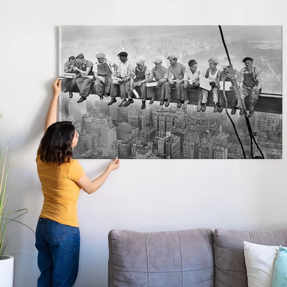 Lunch Atop A Skyscraper Oversized Canvas Print Lunch Atop A Skyscraper Oversized Canvas Print wall art product Art Print Shop
