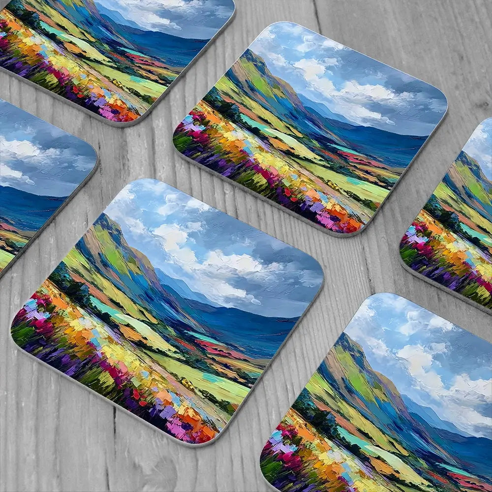 Lush Laggan Coaster Set Lush Laggan Coaster Set wall art product Art Print Shop