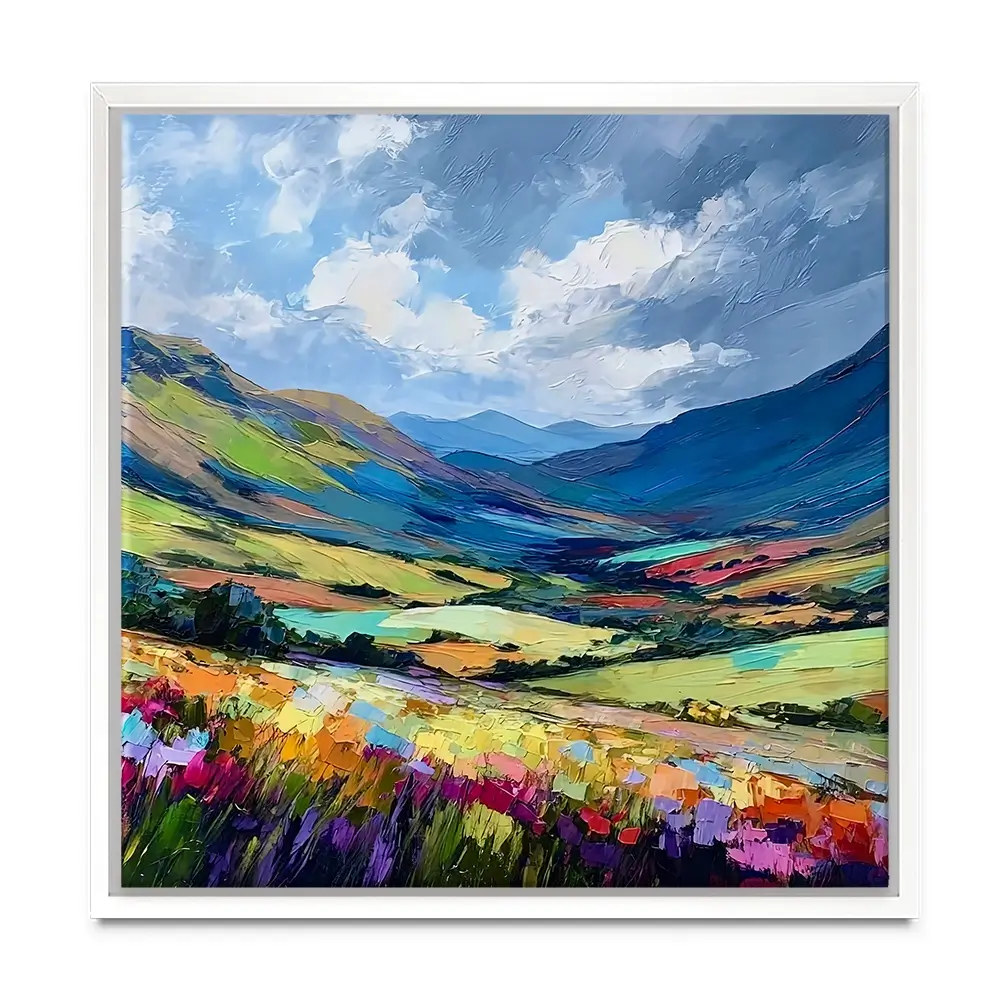 Lush Laggan Square Canvas Print Lush Laggan Square Canvas Print wall art product Art Print Shop