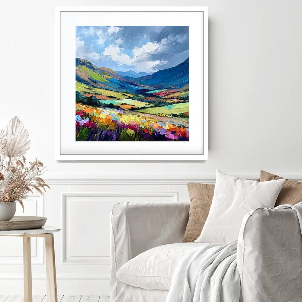 Lush Laggan Square Framed Art Print Lush Laggan Square Framed Art Print wall art product Art Print Shop
