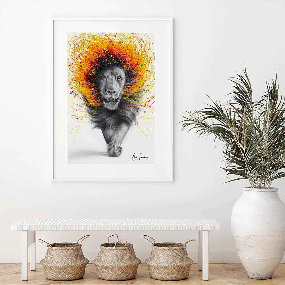 Luxor Lion Framed Art Print Luxor Lion Framed Art Print wall art product Ashvin Harrison