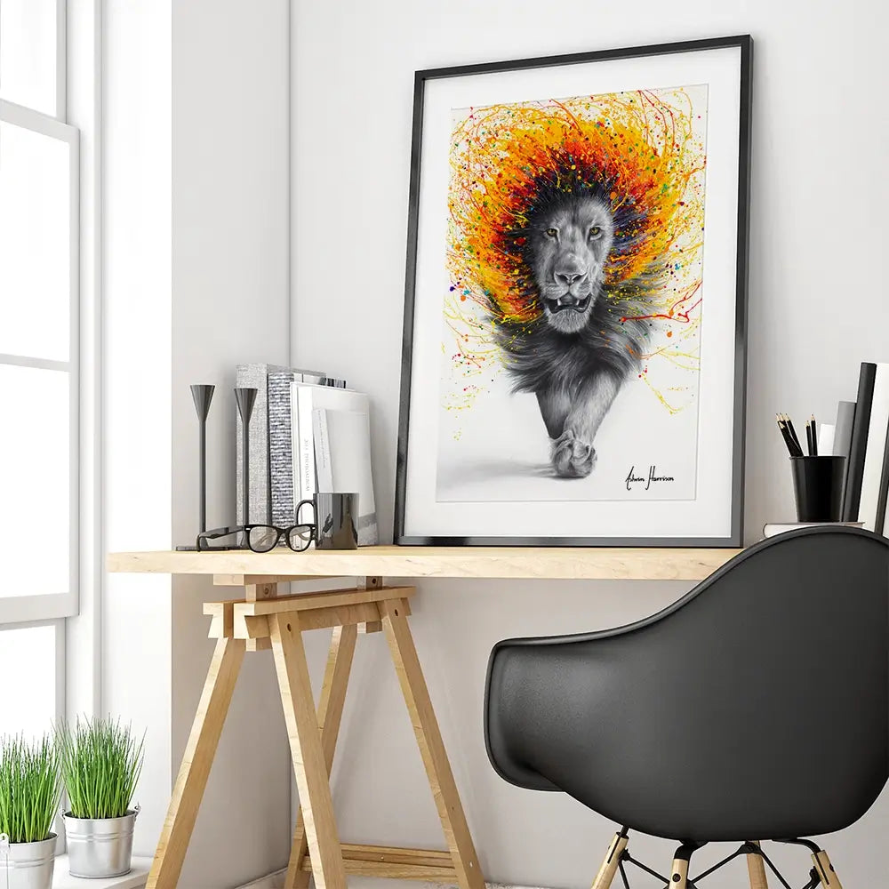 Luxor Lion Framed Art Print Luxor Lion Framed Art Print wall art product Ashvin Harrison
