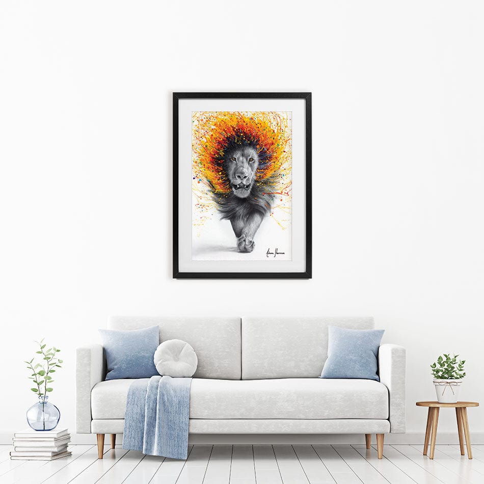 Luxor Lion Framed Art Print wall art product Ashvin Harrison