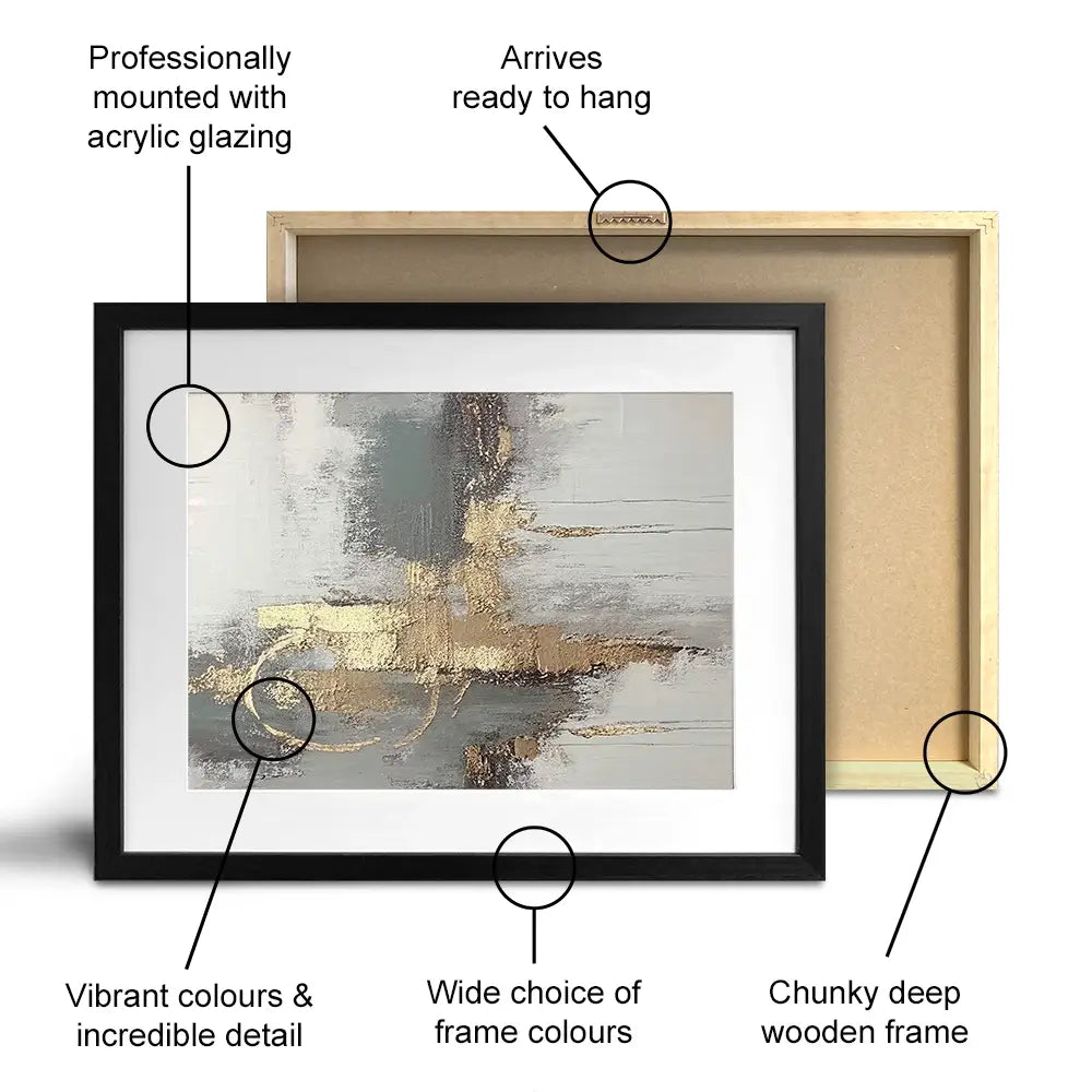 Luxurious Framed Art Print Luxurious Framed Art Print wall art product Muzi pear studio / Shutterstock