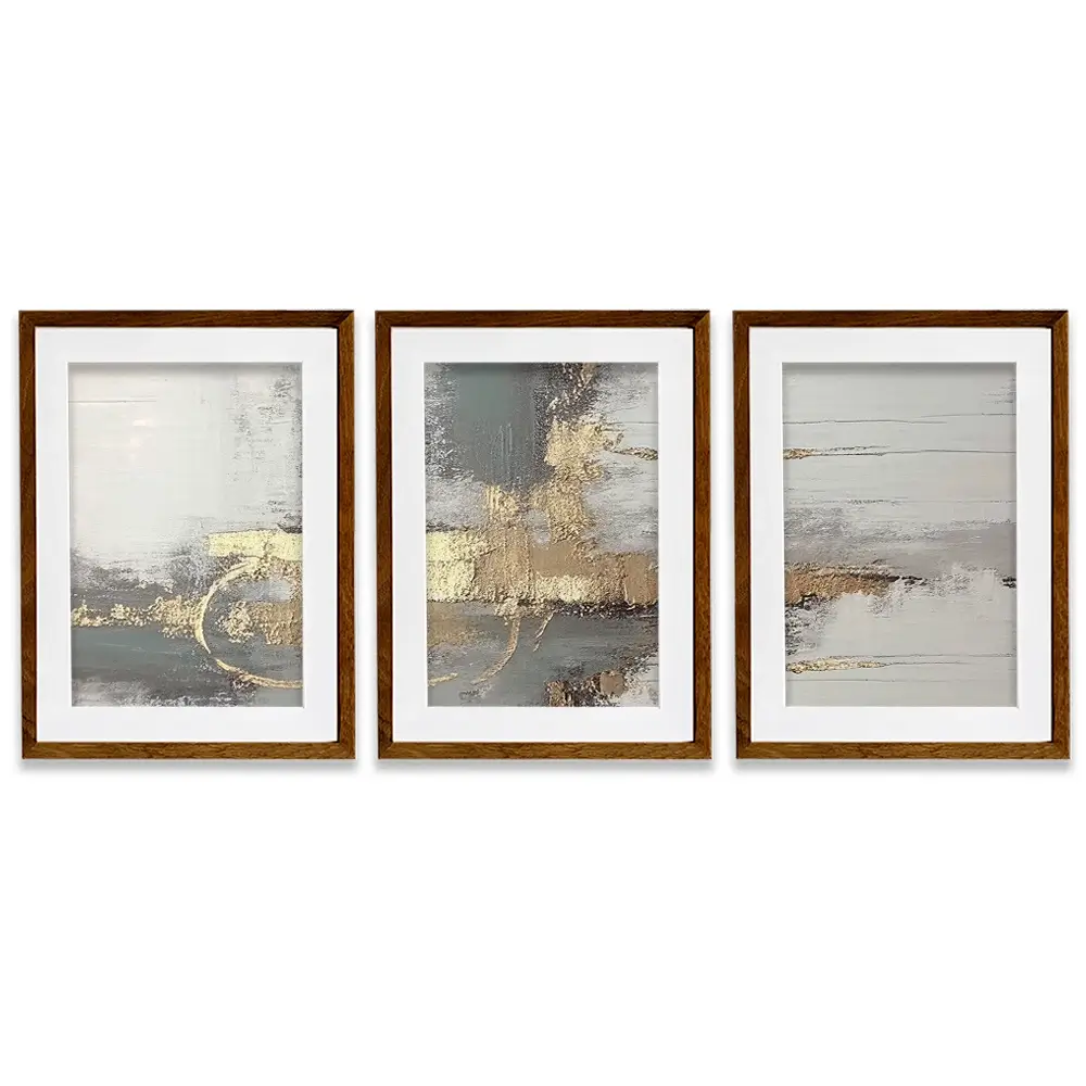 Luxurious Framed Art Print Trio Luxurious Framed Art Print Trio wall art product Muzi pear studio / Shutterstock