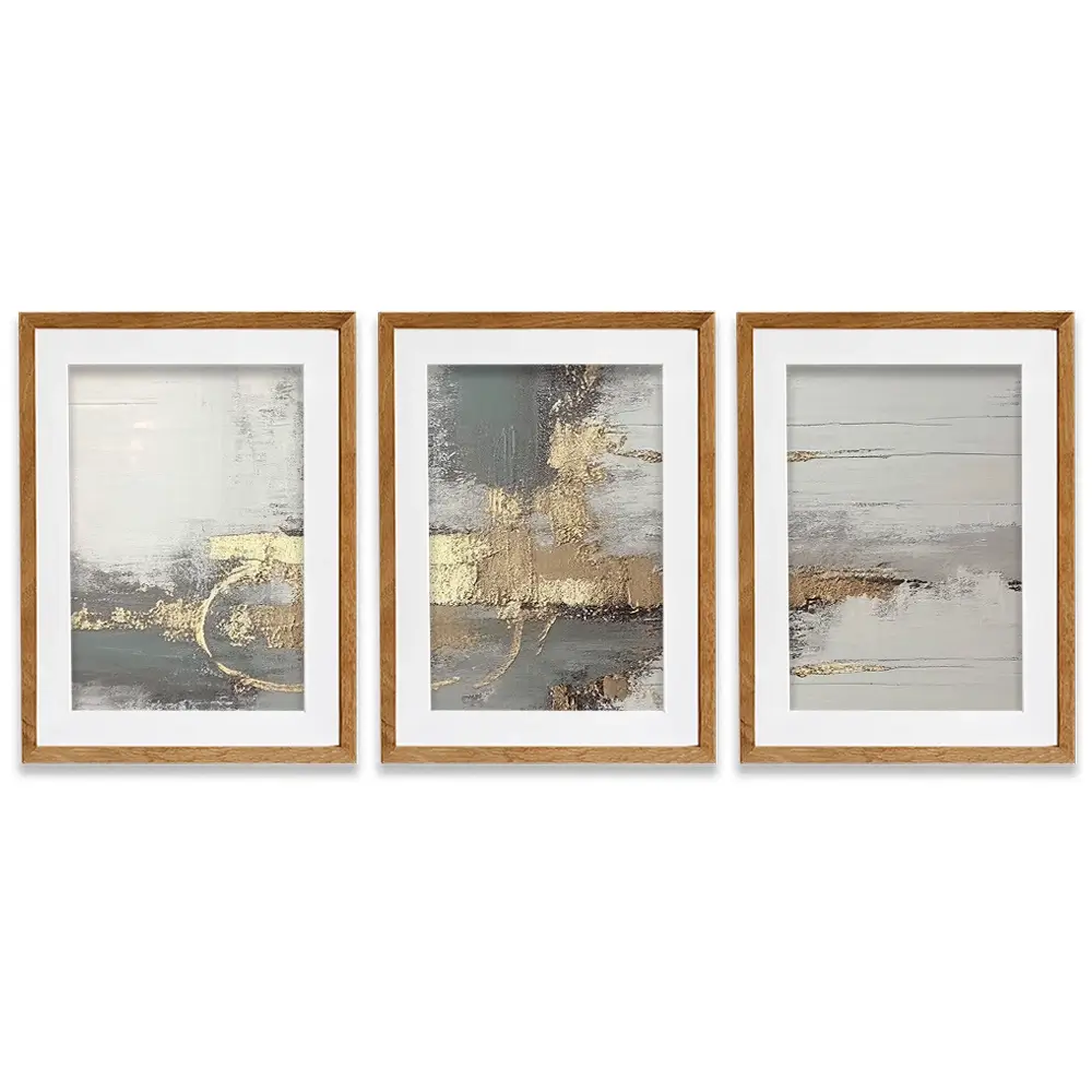 Luxurious Framed Art Print Trio Luxurious Framed Art Print Trio wall art product Muzi pear studio / Shutterstock