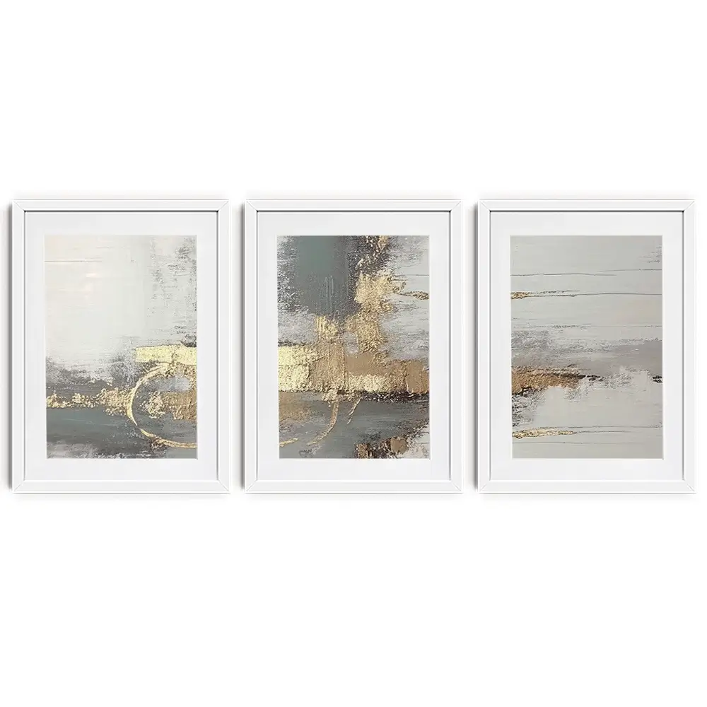 Luxurious Framed Art Print Trio Luxurious Framed Art Print Trio wall art product Muzi pear studio / Shutterstock