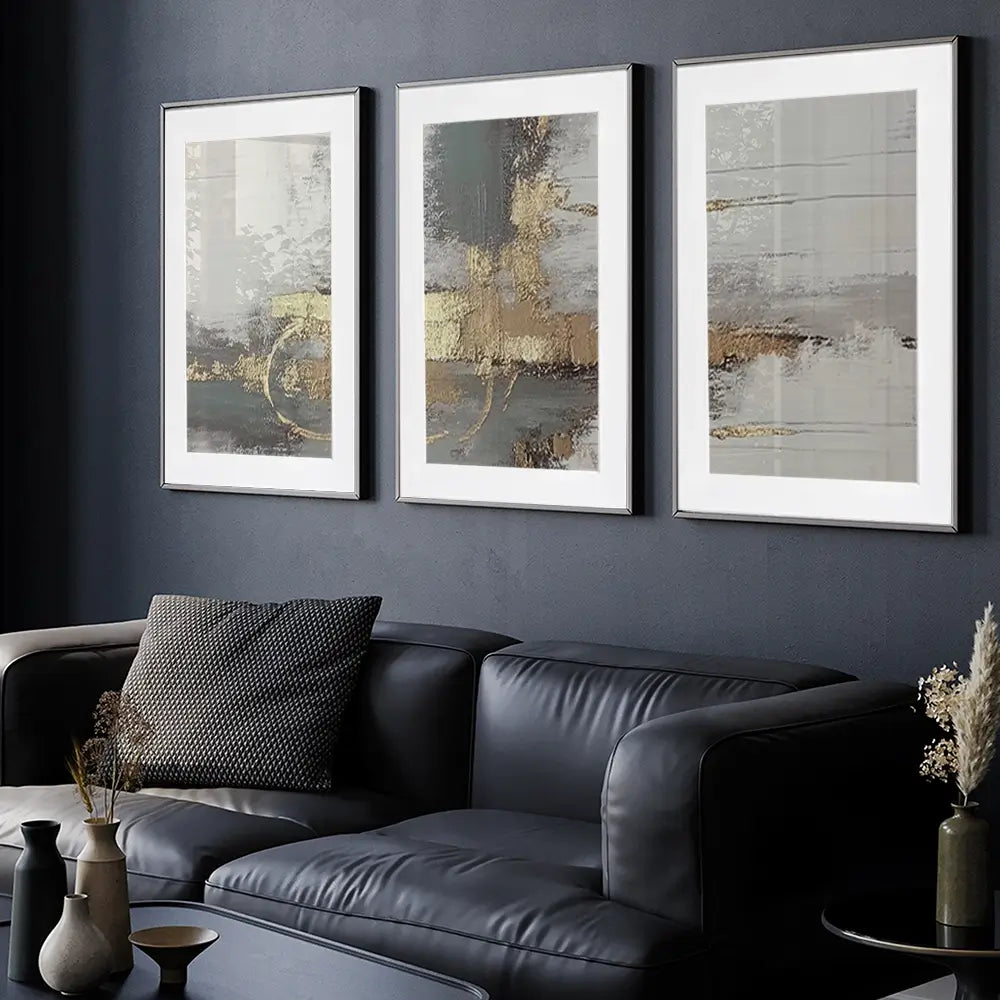Luxurious Framed Art Print Trio Luxurious Framed Art Print Trio wall art product Muzi pear studio / Shutterstock