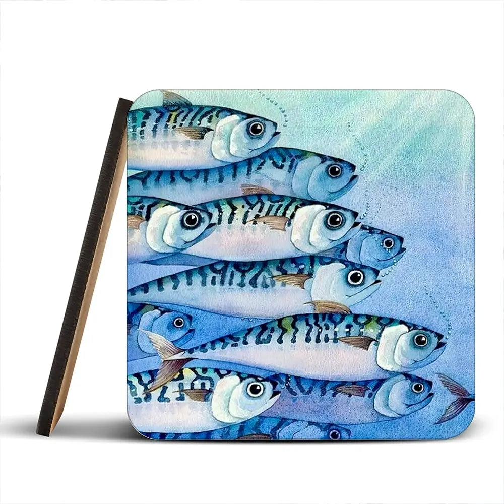 Mackerel Shoal Coaster Set Mackerel Shoal Coaster Set wall art product David Alexander Elder