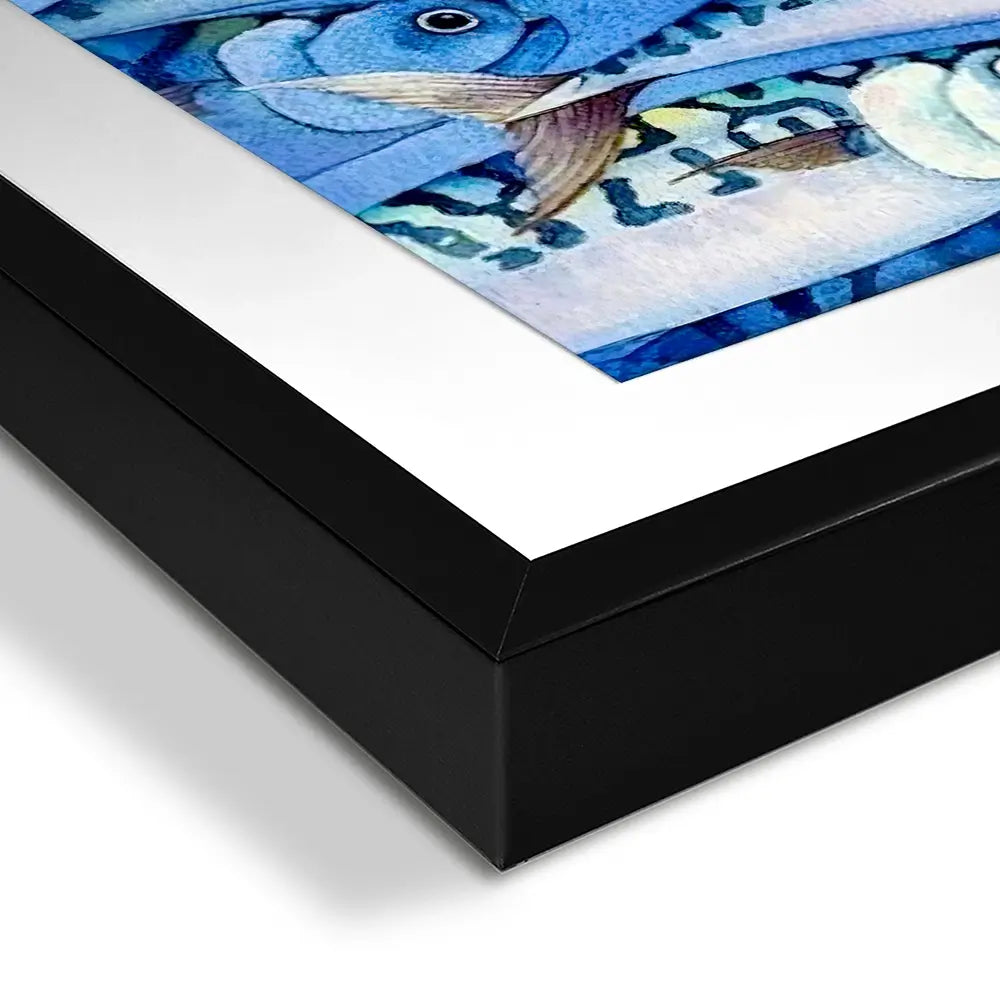 Mackerel Shoal Square Framed Art Print Mackerel Shoal Square Framed Art Print wall art product David Alexander Elder