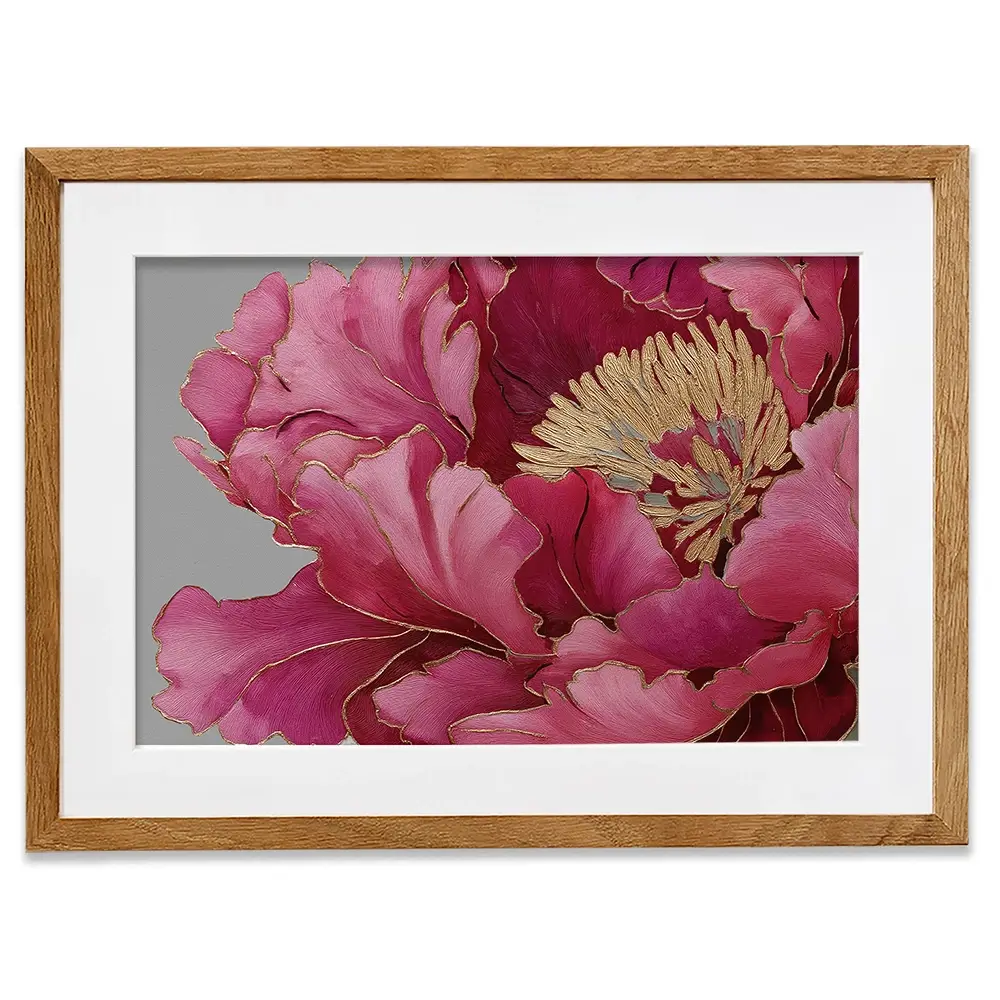 Magenta Peony Framed Art Print Magenta Peony Framed Art Print wall art product Svetlana Aleynikova