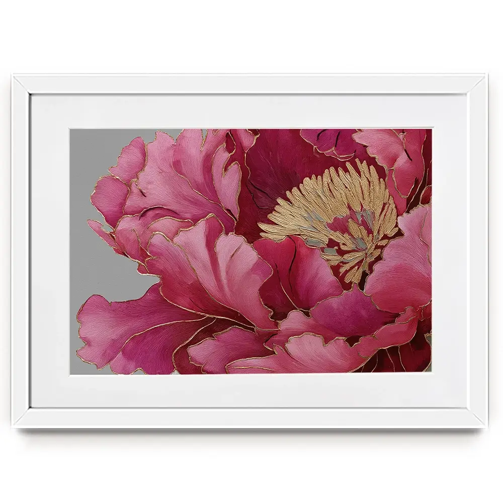 Magenta Peony Framed Art Print Magenta Peony Framed Art Print wall art product Svetlana Aleynikova
