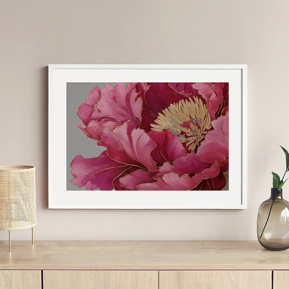 Magenta Peony Framed Art Print Magenta Peony Framed Art Print wall art product Svetlana Aleynikova