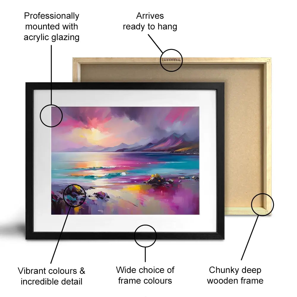 Magenta Skye Framed Art Print Magenta Skye Framed Art Print wall art product David Alexander Elder