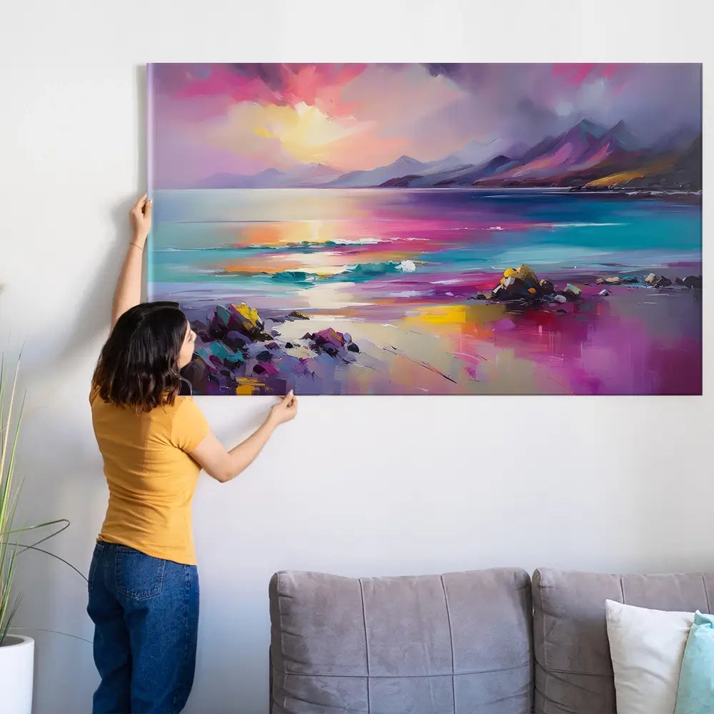 Magenta Skye Oversized Canvas Print Magenta Skye Oversized Canvas Print wall art product Art Print Shop